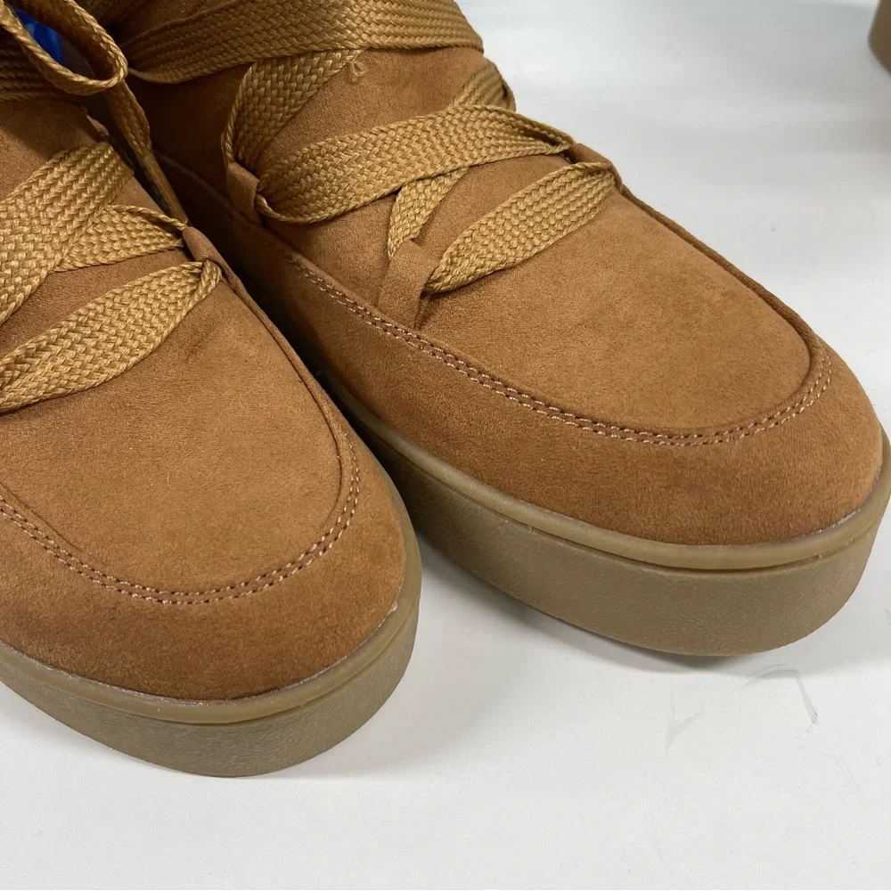 ❄️LACE UP MICROSUEDE BOOTS